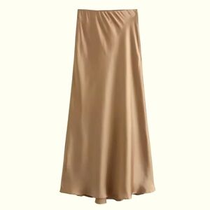 NWT SATIN EFFECT SLIP MAXI SKIRT, S